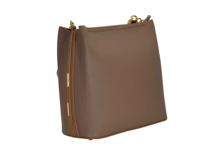 قیمت کیف ایستاده شرانگ ابریشمی سفید با بند ترکیبی زنجیر و چرم مناسب مصارف اداری