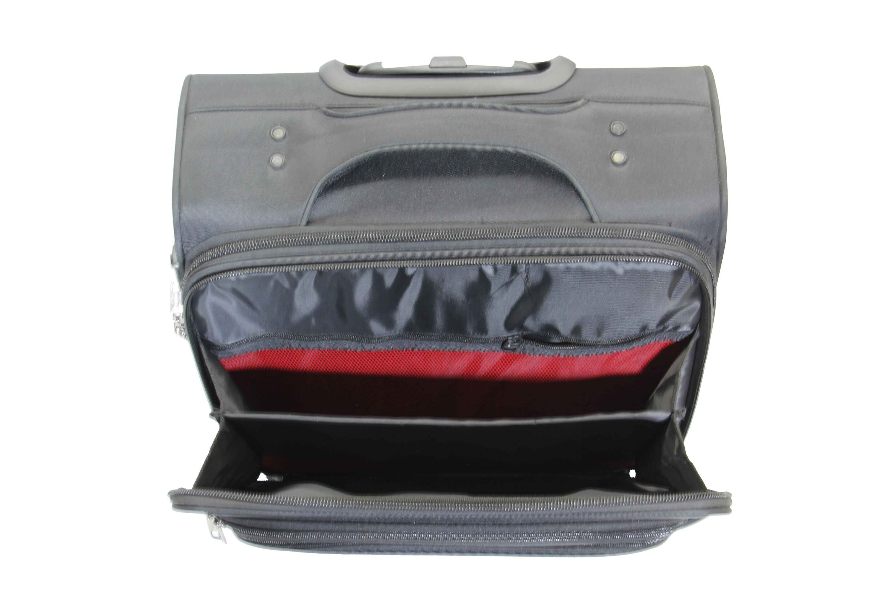  نمای نزدیک داخل چمدان خلبانی و نظم بسته‌بندی — خرید آنلاین و قیمت روز 