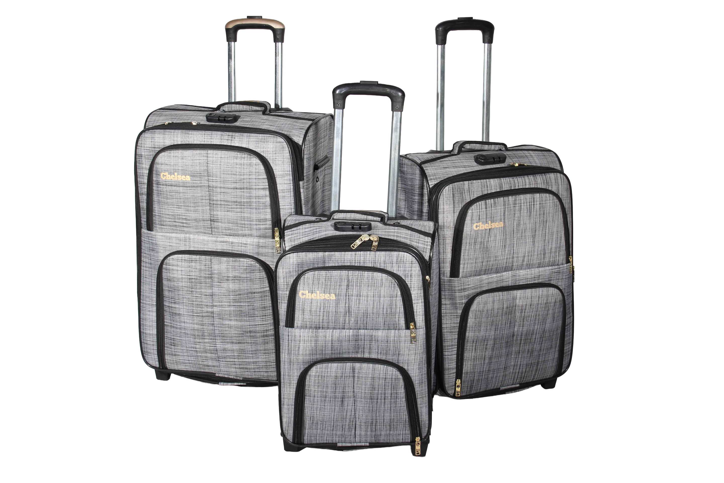  ست چمدان چلسی نقره‌ای مناسب سفر و حمل‌ونقل سبک 