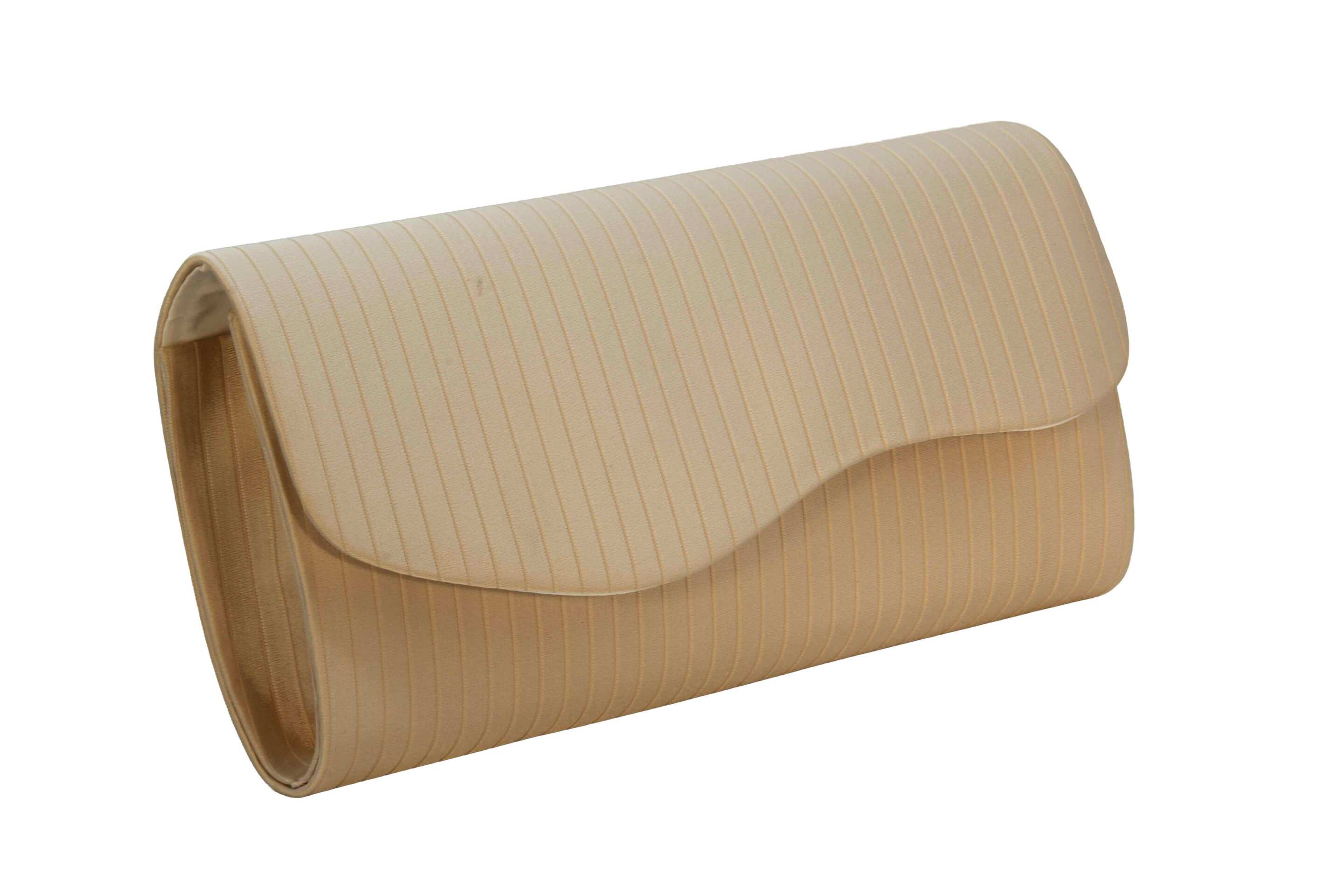  کیف زنانه مجلسی مدل ۵۰ راه‌راه خارجی با بند زنجیری | خرید عمده کیف 