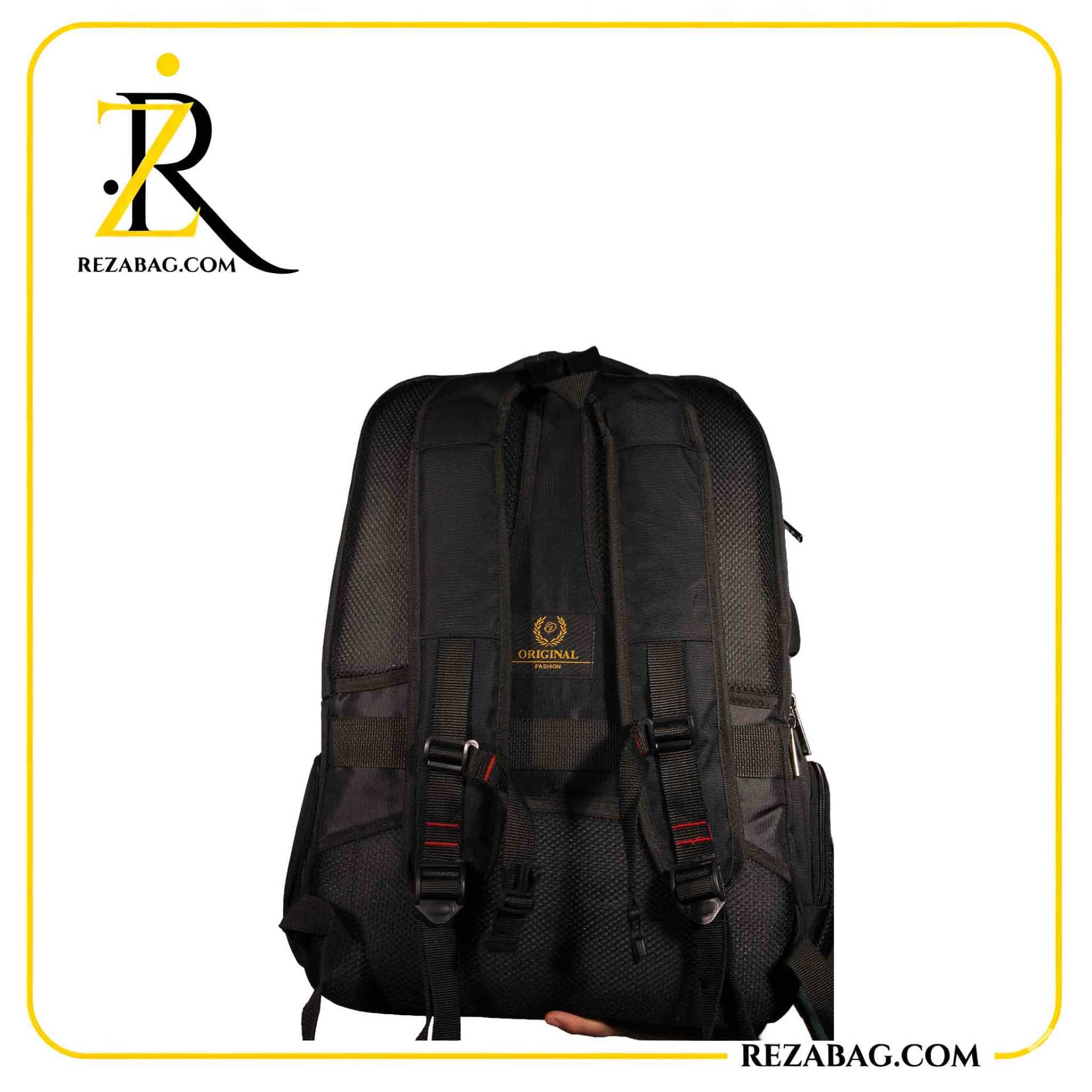  کوله پشتی دو نخ خارجی با زیپ جدا برای لپ تاپ 