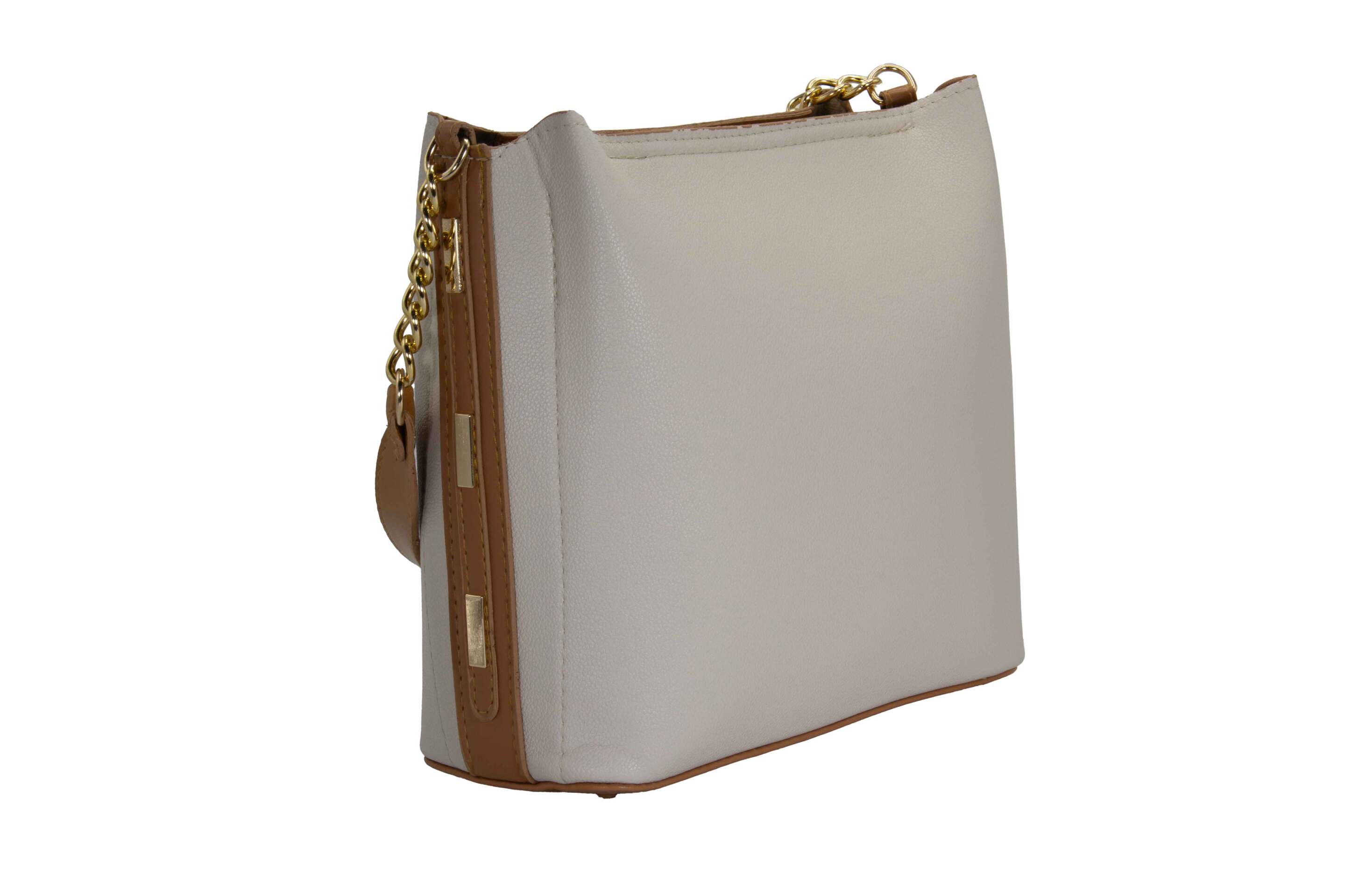  خرید عمده کیف زنانه ایستاده شرانگ ابریشمی نسکافه‌ای با آستر واتر و طراحی رسمی 