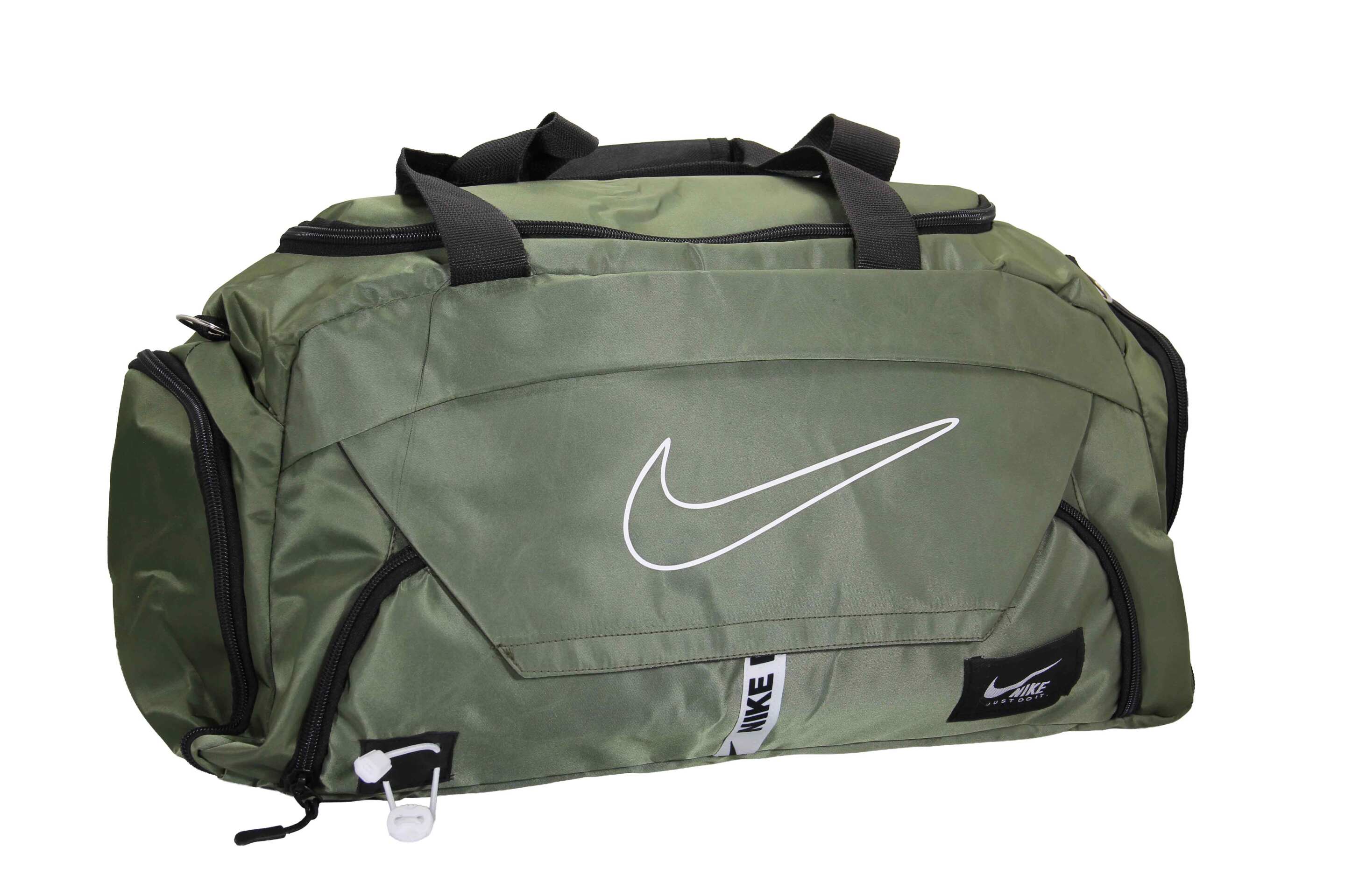  نمای جلو ساک ورزشی جاست دوییت با ۴ زیپ — طراحی اسپورت و جادار 