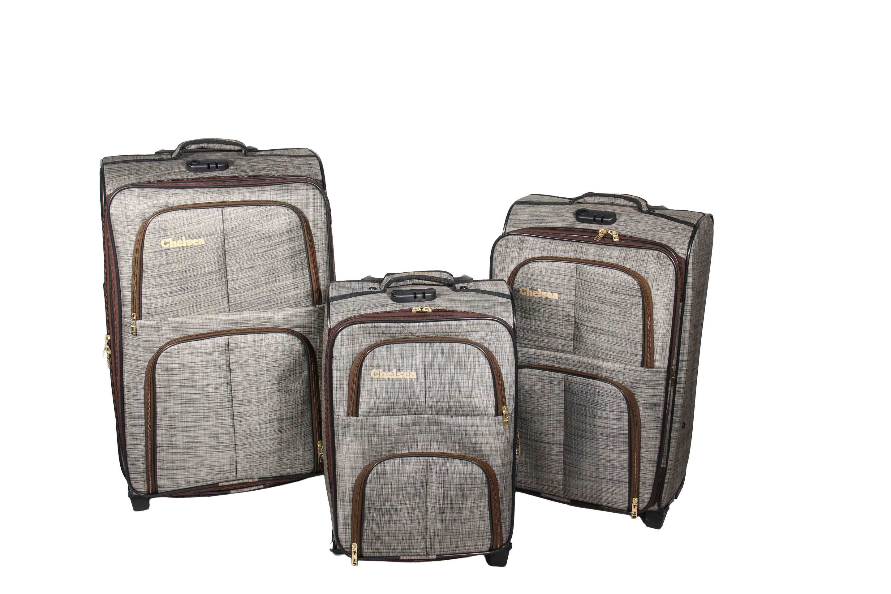  چمدان مدل چلسی با بدنه محکم و زیپ دوبل امنیتی 