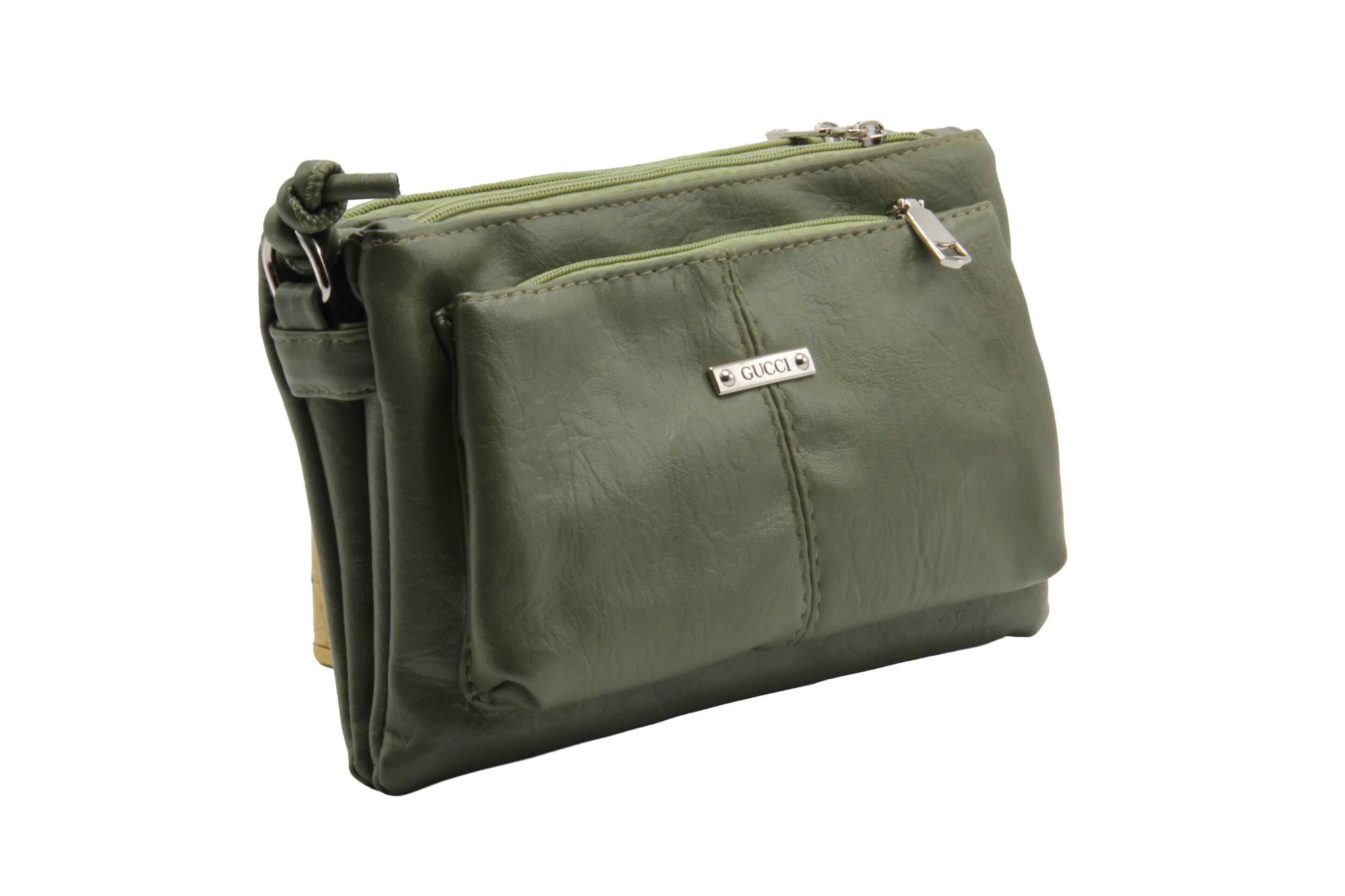  داخل کیف پاس مدل ۴۹ با آستر خارجی و سازمان‌دهی زیپ‌ها 