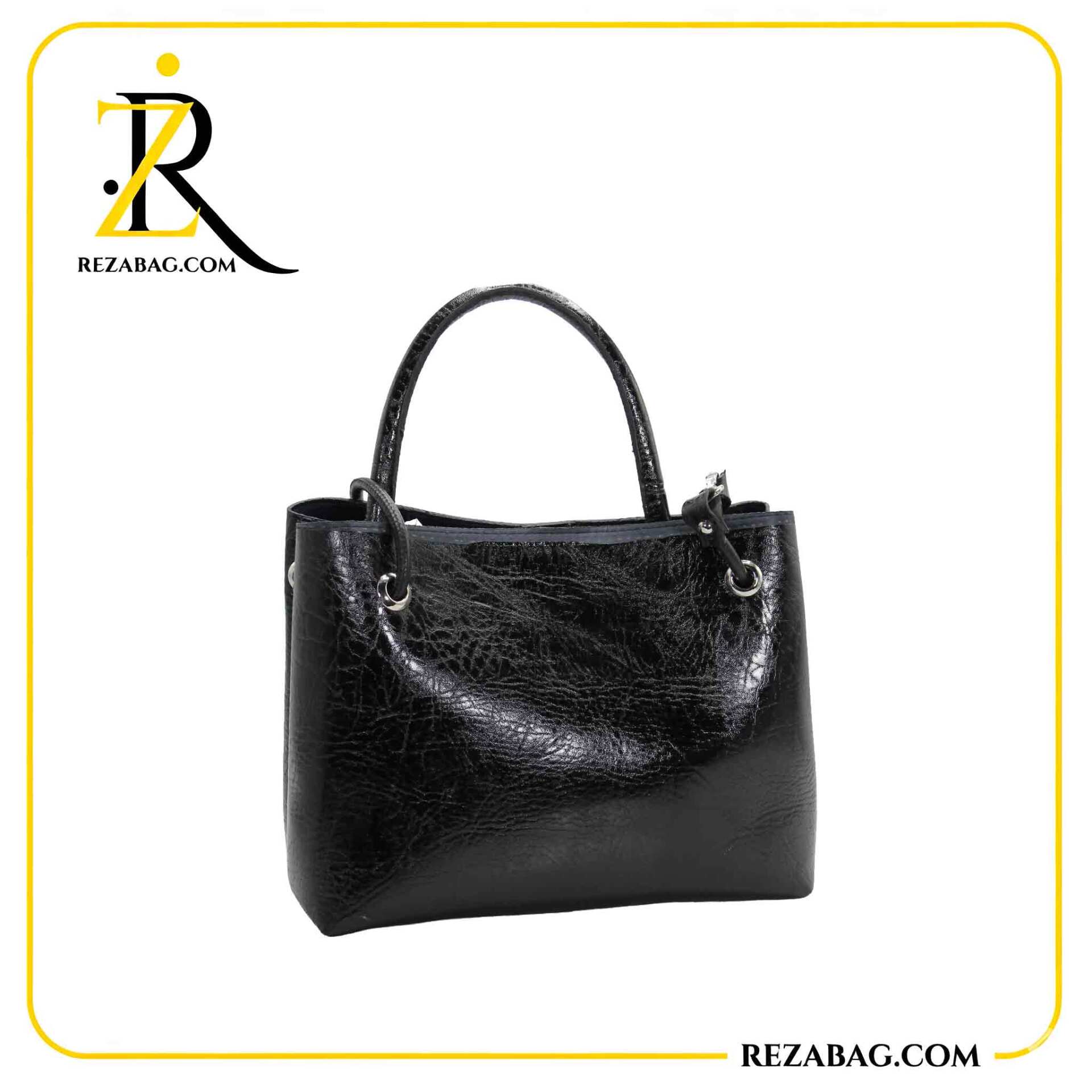  کیف زنانه داخل نمد کیف ورنی زنانه 25x31 + بند جداشدنی فروش عمده 