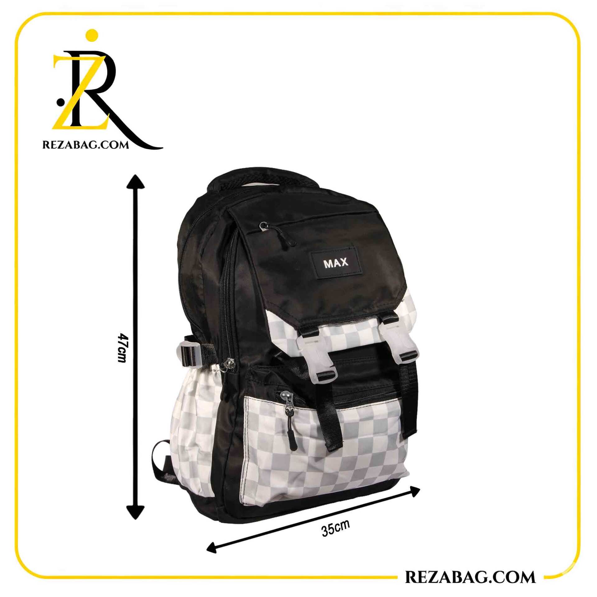  خرید عمده کوله پشتی مکس شطرنجی کیف رضا 