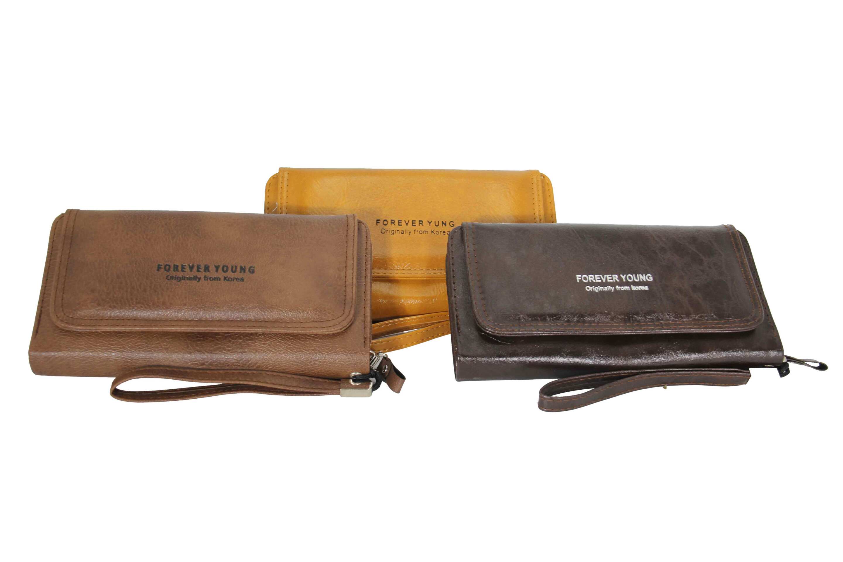  نمای جلو کیف پول زنانه سه لت با زیپ محکم — خرید آنلاین و قیمت روز 