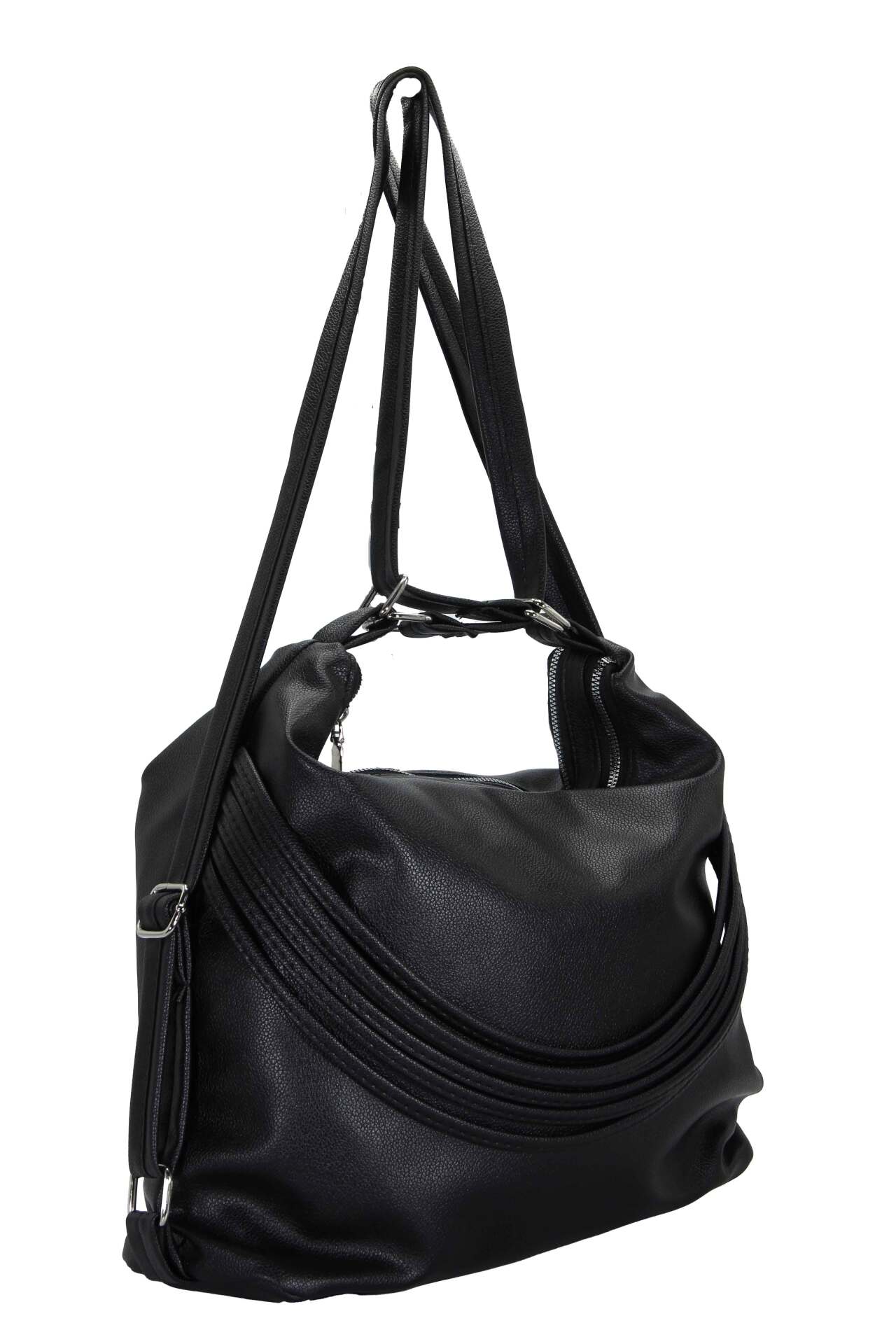  خرید عمده کیف زنانه دو کاره شرانگ خارجی با بند قابل تنظیم و طراحی دوشی و کوله‌پشتی 