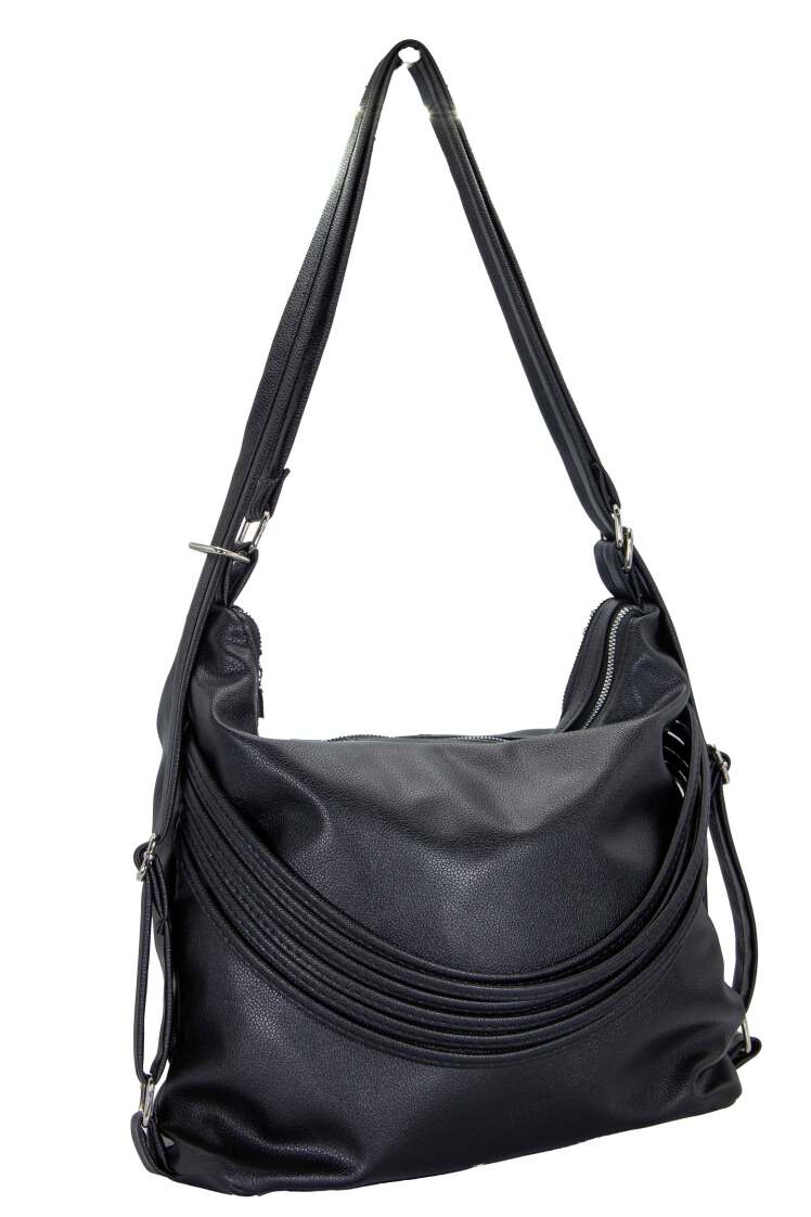 خرید عمده کیف زنانه دو کاره شرانگ خارجی با بند قابل تنظیم و طراحی دوشی و کوله‌پشتی