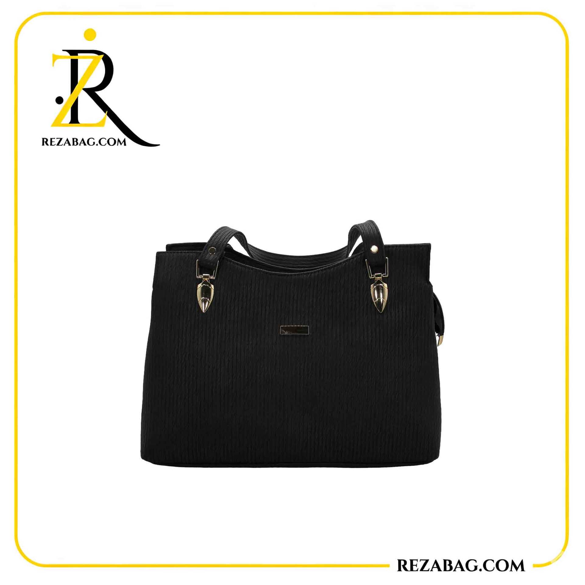  کیف زنانه راه‌راه با یراق‌آلات فلزی ضدزنگ و فرم شیک ست‌شدنی با انواع استایل 