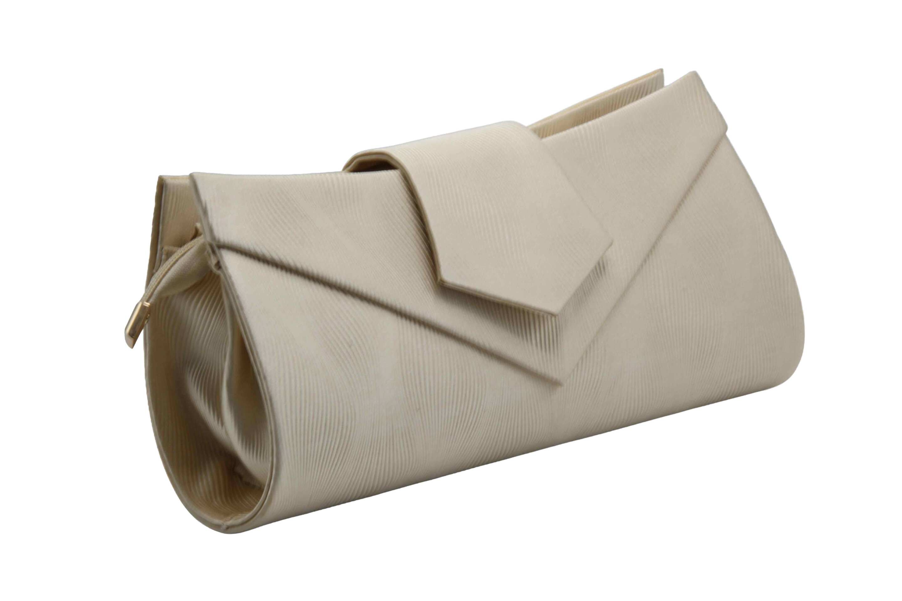  زبانه و فرم قالبی کیف پاس مجلسی راه‌راه زنانه آستر خارجی 