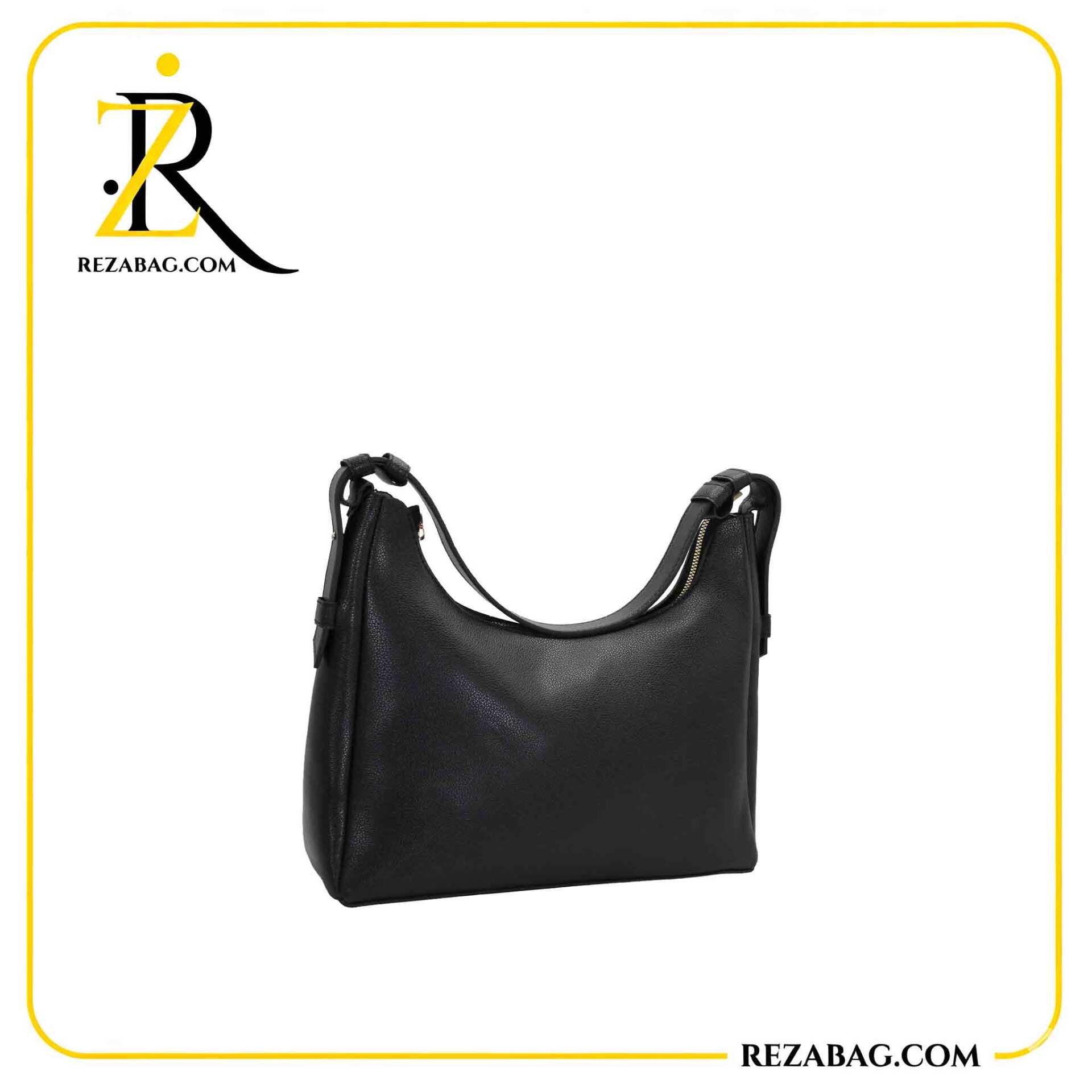  نمای داخلی کیف هلالی زنانه با آستر واترپروف و زیپ اصلی و داخلی برای نظم وسایل 