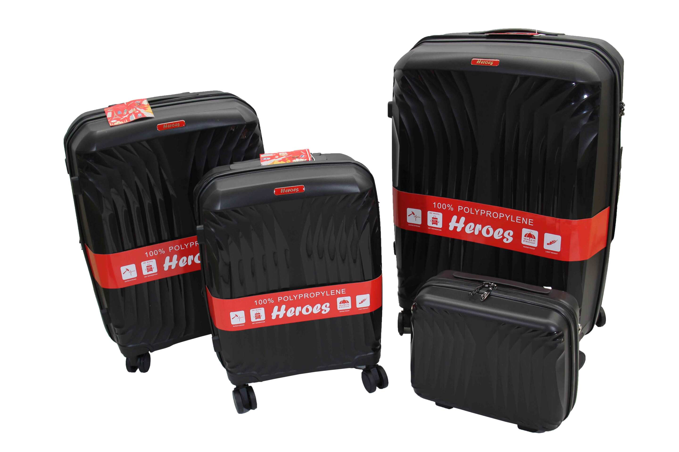 نمای نزدیک از چرخهای روان چمدان هروس