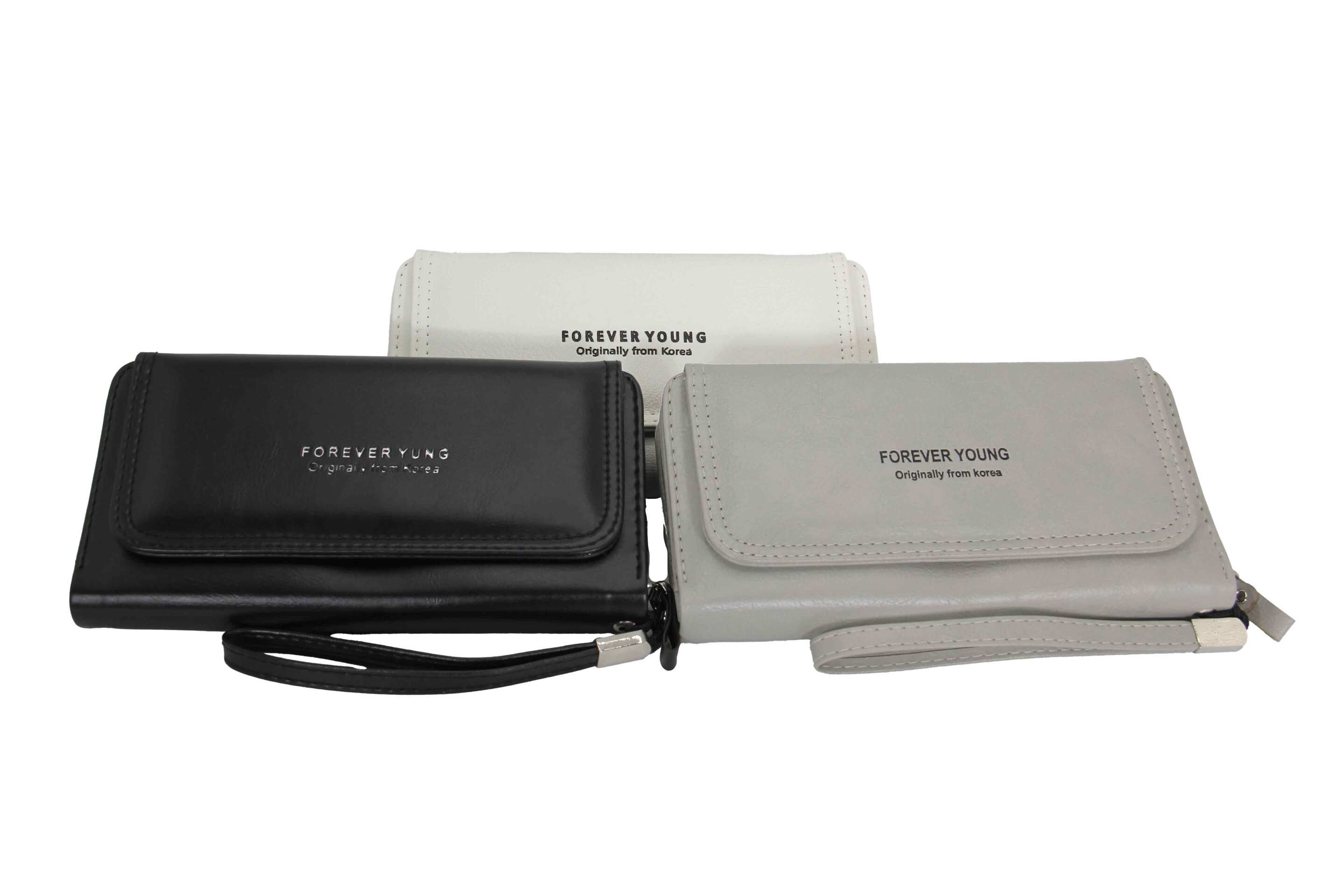  کیف پول زنانه سه لت در دست مدل و نمای کاربردی — مناسب فروشگاه و هدیه 