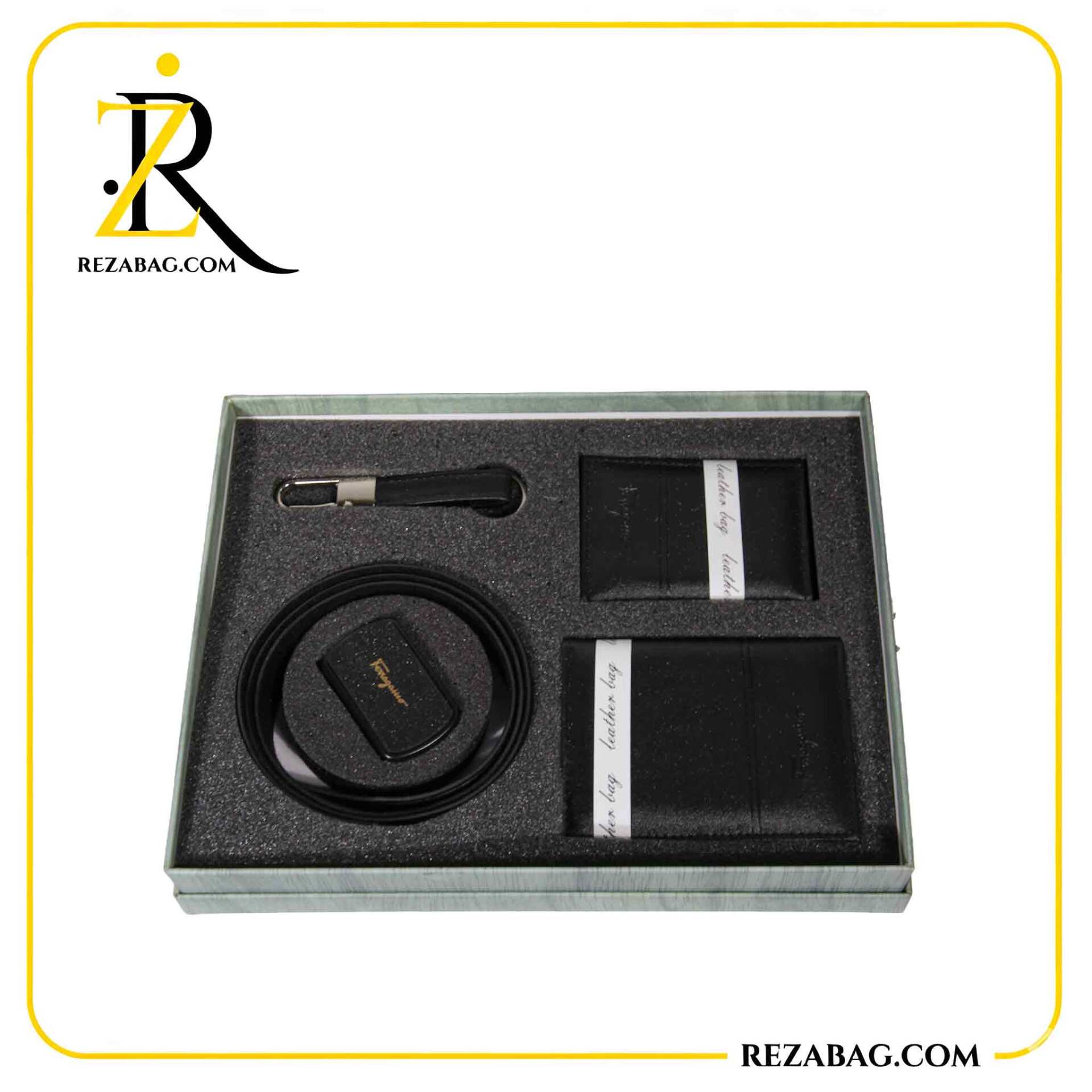  خرید عمده ست کیف و کمربند فرگام چرم صنعتی 