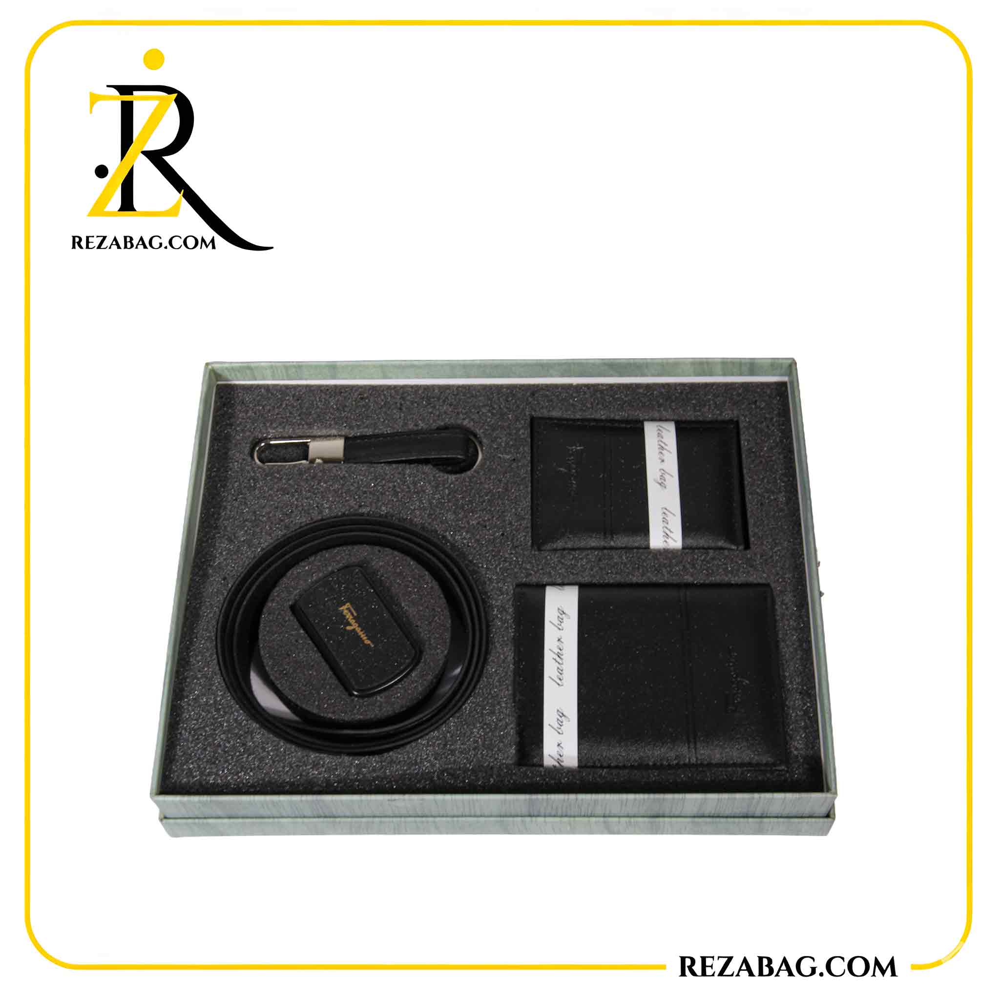 fdb900979696411c853db319aa5099c3.jpg ست کیف و کمربند فرگام - Image 1